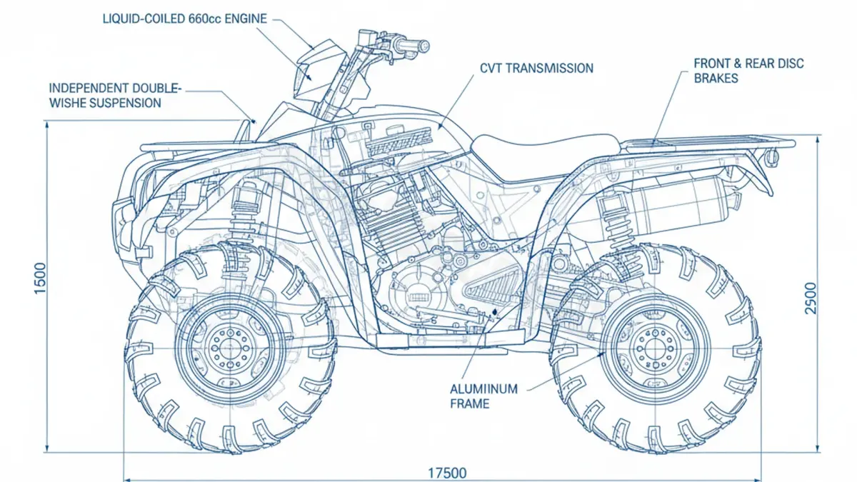Yamaha YFM 660 GRIZZLY FWA - GRIZZ-660 (2002-2008) Factory Oil & Tire Pressure Data