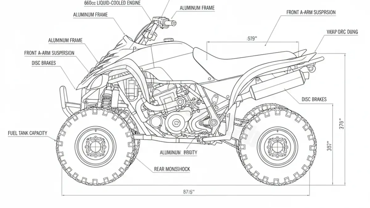 Yamaha YFM 660 RAPTOR - AM01 Full Specifications & Ownership Data
