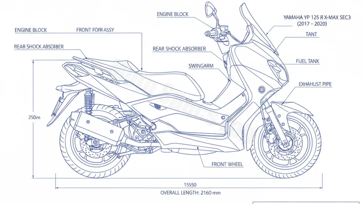 Yamaha YP 125 R X-MAX - SEC3 Full Specifications & Ownership Data specs