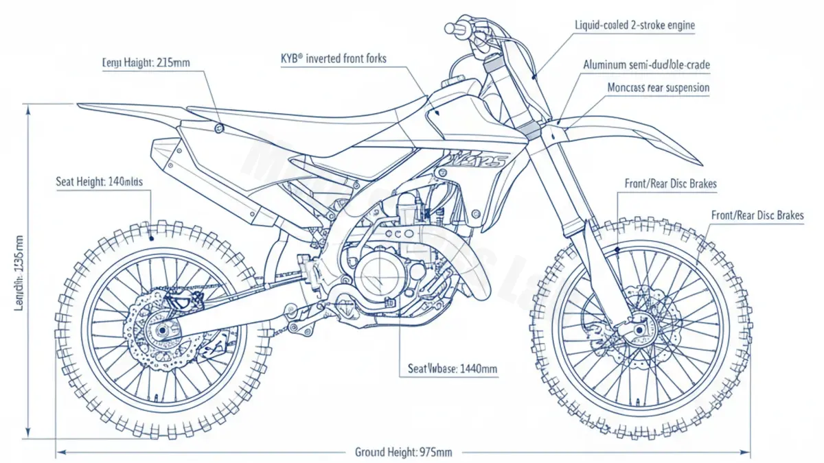 Yamaha YZ 125 - CE16C/B0VB Maintenance Schedule & Torque Settings specs