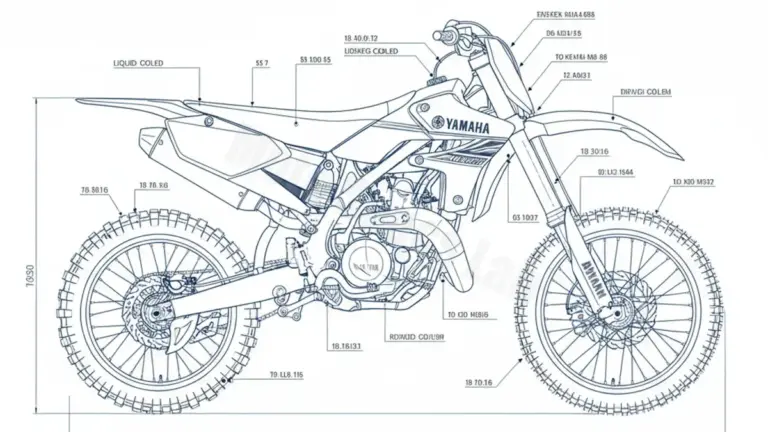 Yamaha YZ 250 – CG23C/1SS6 Tire Pressure, Oil Type & Fluid Specs