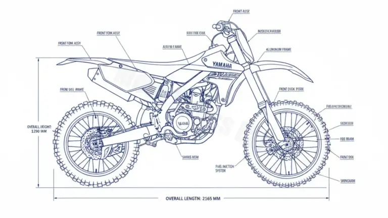 Yamaha YZ 250 F – CG33C/17D6 (2010-2013) Data: Oil Capacity & Rim Specs