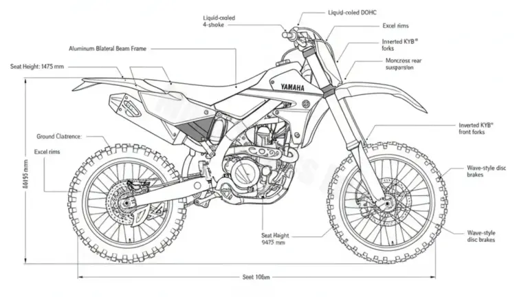 Yamaha YZ 250 F – CG39C/1SMJ Maintenance Schedule & Torque Settings