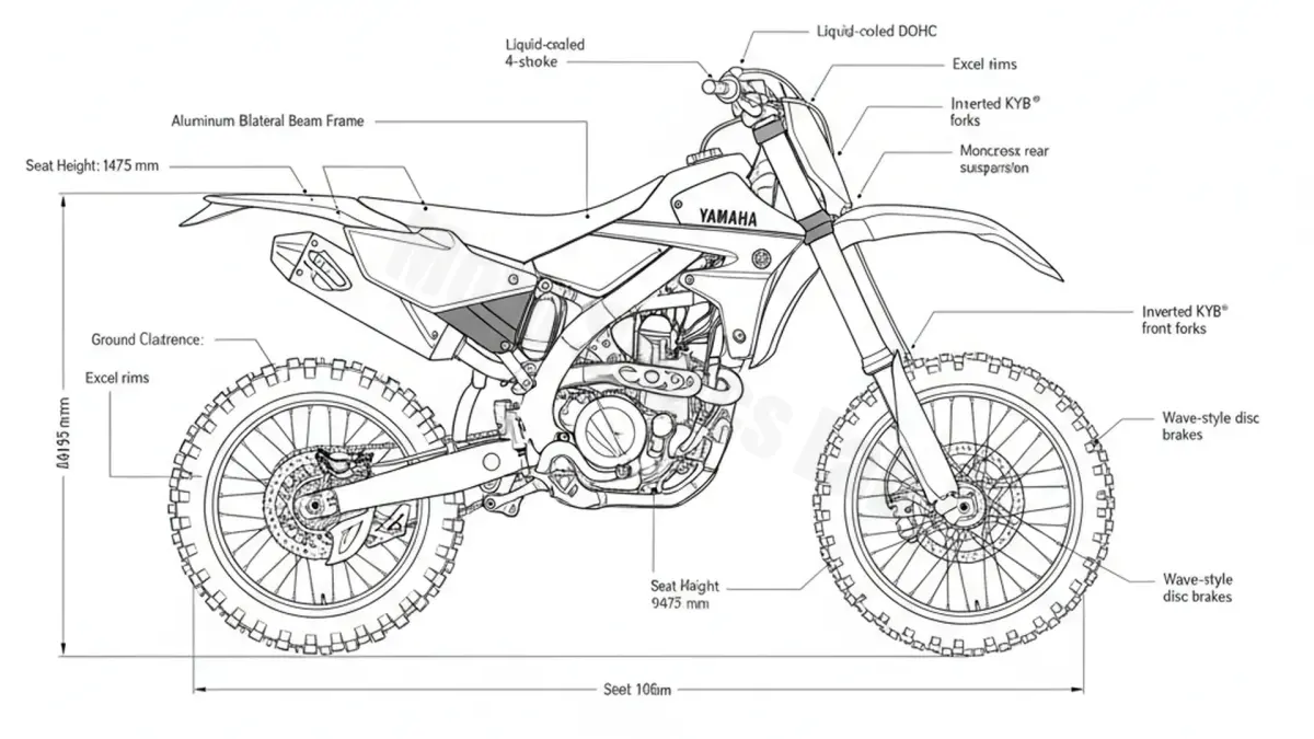 Yamaha YZ 250 F - CG39C/1SMJ Maintenance Schedule & Torque Settings