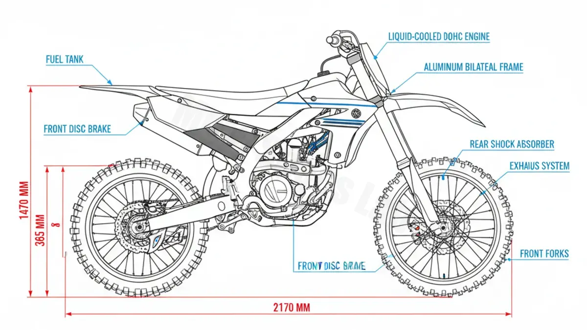 Yamaha YZ 250 F - CG39C/1SMN Specs: Oil Capacity & Tire Pressure specs