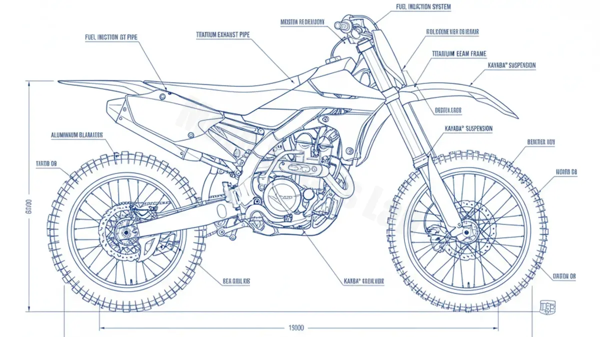 Yamaha YZ 450 F - CJ18C/1SL6 (2015) Factory Oil & Tire Pressure Data specs