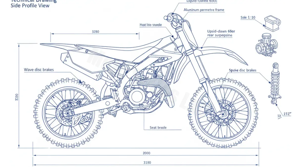 Yamaha YZ 65 - CB11C Specs: Oil Capacity & Tire Pressure specs