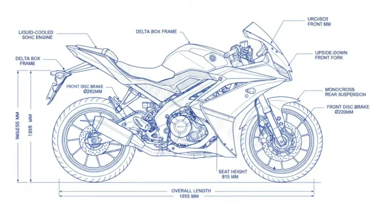 Yamaha YZF-R 125 R125 – RE40-R125/25 Maintenance: Recommended Oil & Tires