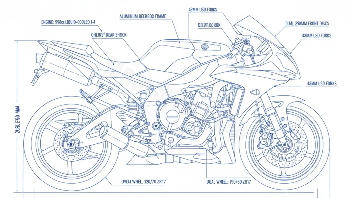 Yamaha YZF-R1 - RN04 Full Specifications & Ownership Data specs