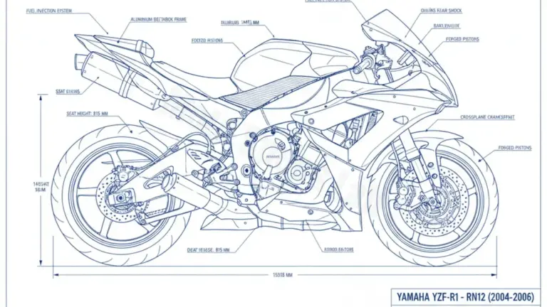 Yamaha YZF-R1 – RN12 (2004-2006) Factory Oil & Tire Pressure Data