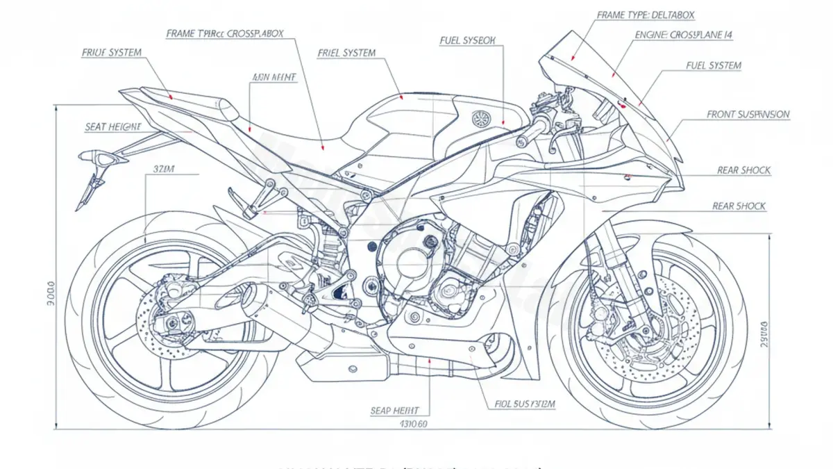 Yamaha YZF-R1 - RN225 Service Guide: Oil Level & Tire Specs specs