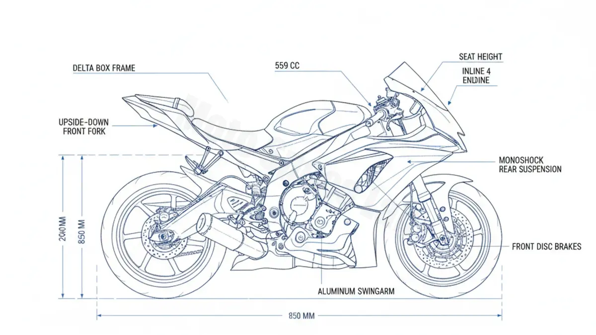 Yamaha YZF-R6 (EURO 4) - RJ27 Service Guide: Oil Level & Tire Specs specs