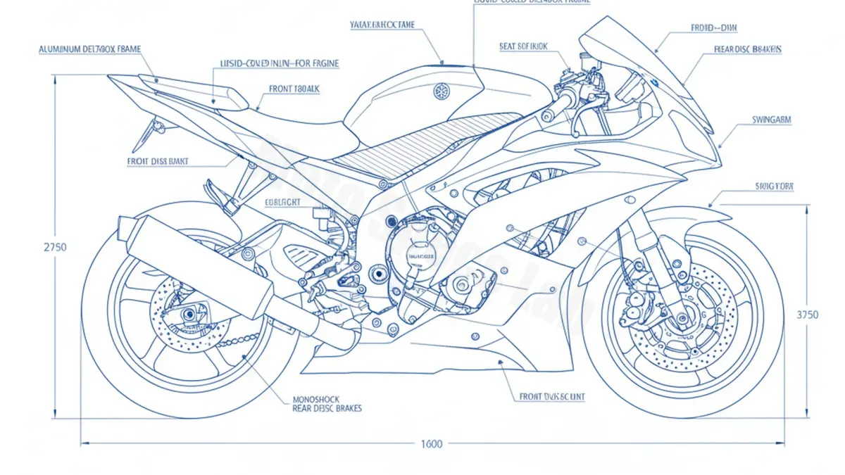 Yamaha YZF-R6 - RJ031/036 Technical Review & Maintenance Guide specs