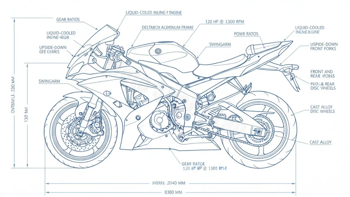 Yamaha YZF-R6 - RJ09 Workshop Data: Fluids, Plugs & Tires