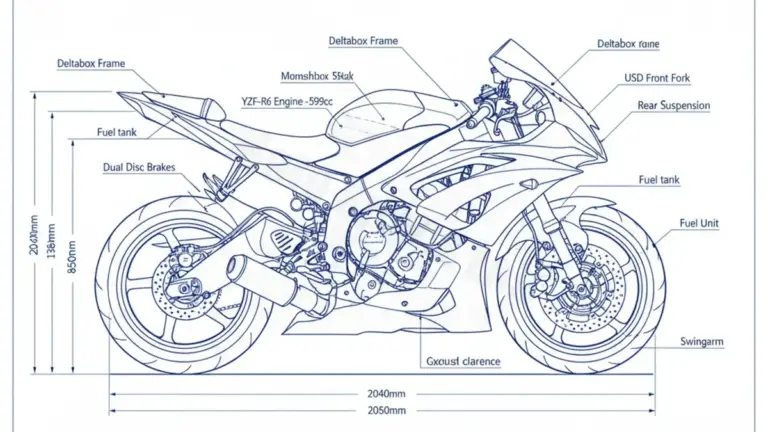 Oil & Tires: Yamaha YZF-R6 S – RJ111/S Technical Specifications
